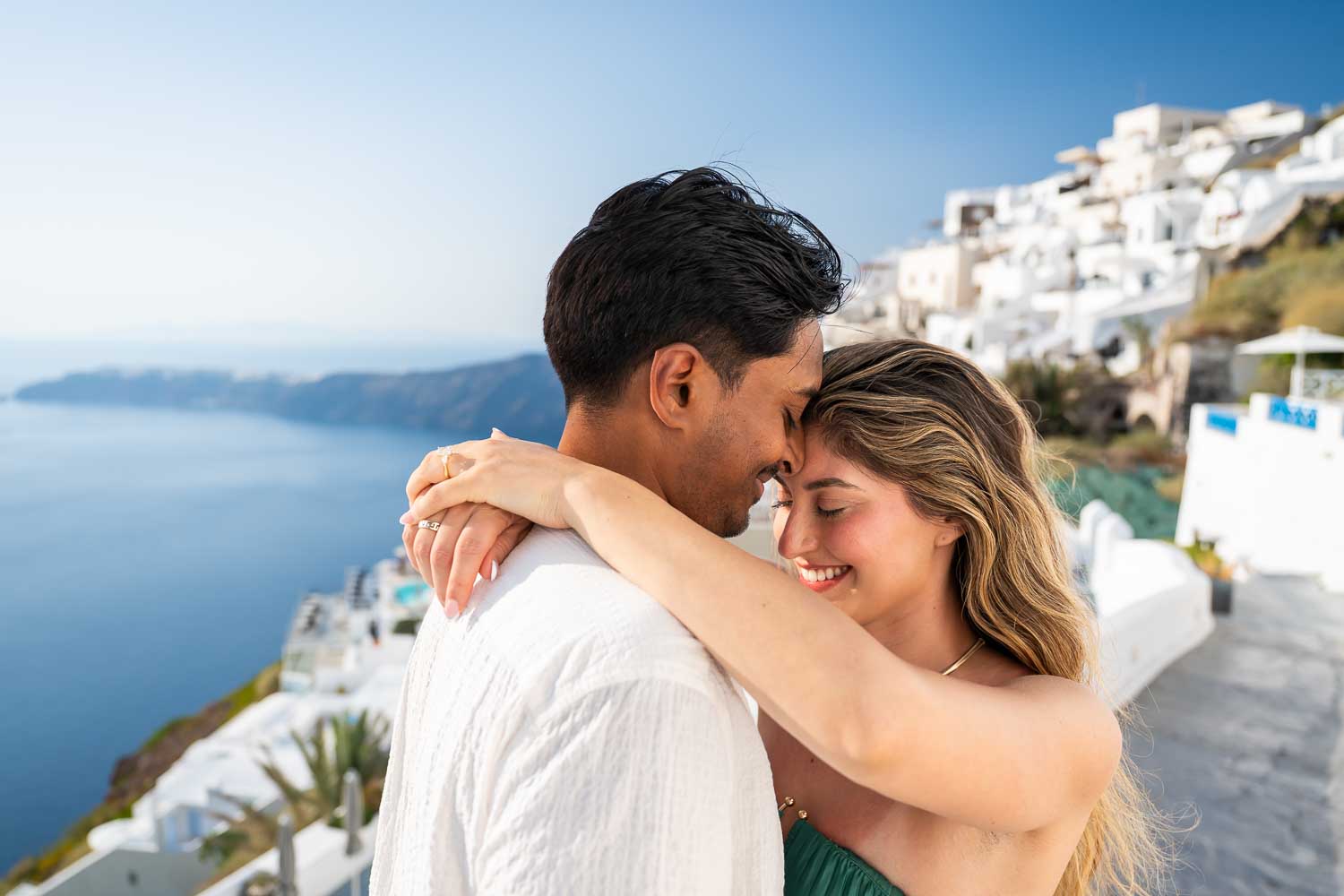 blue dome proposal santorini
