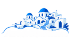 santorini blue dome architectural crest 2